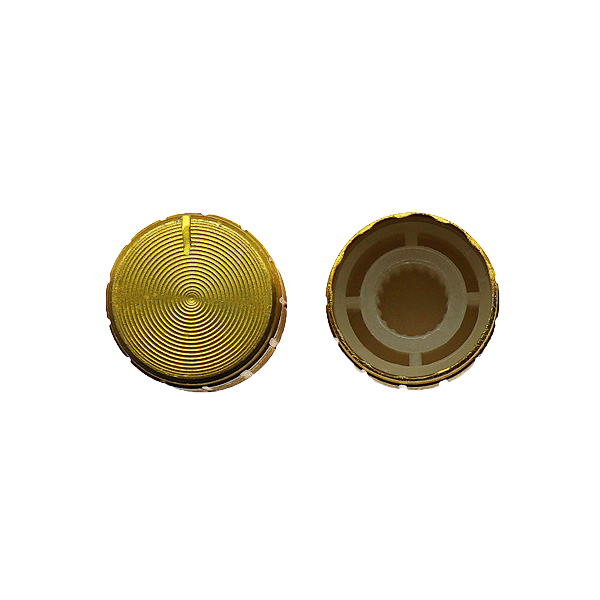 电位器旋钮 铝合金旋帽 15*17mm音响金属旋钮 音量调节帽子 金色 [CM009-003]