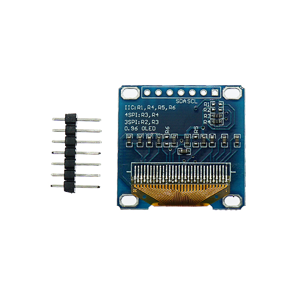 0.96寸 7针 黄蓝 OLED显示器 液晶屏模块 兼容SPI/IIC [TI14-002]