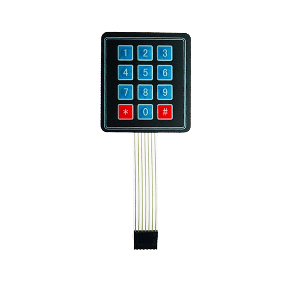 3x4矩阵键盘 薄膜键盘 [TC06-012]