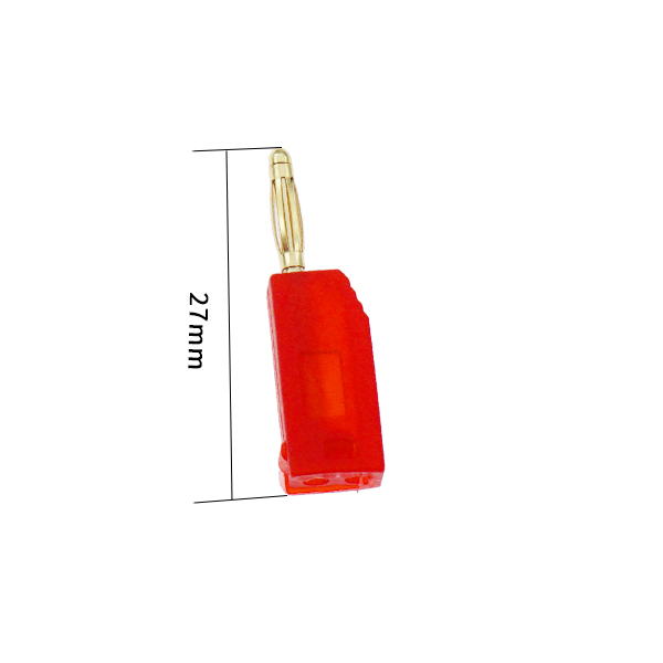 2mm香蕉插头 可拆叠 红色 [CE051-002]