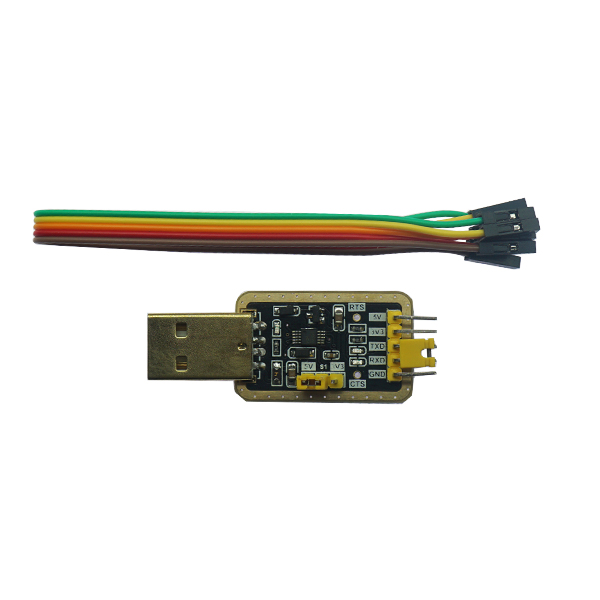 新款土豪金CH340  RS232升USB转TTL模块转串口中九升级小板刷机线 [TC38-001]