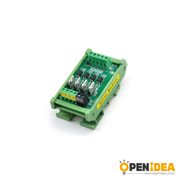 IO卡单片机PLC直流放大板PNP转NPN光耦隔离固态继电器晶体管输出-3.3V/4路/输出高电平PNP[CP011-002]