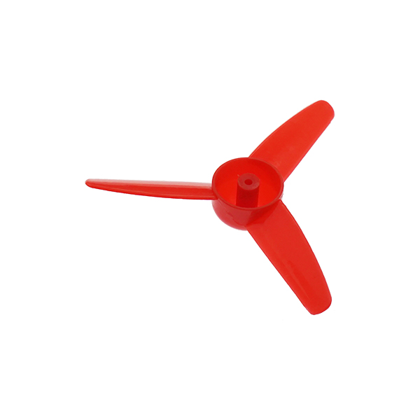 标准三叶螺旋桨 螺旋翼 空气桨 DIY模型风扇 手工制作材料 2mm孔 红色[MC001-003]