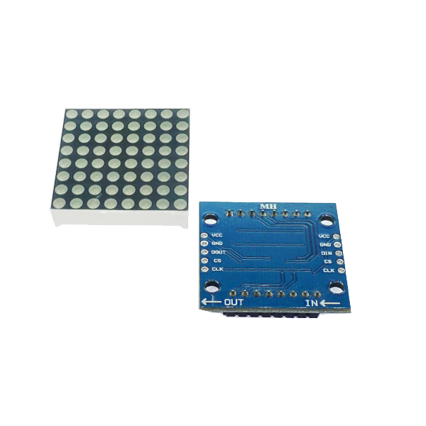 MAX7219点阵模块 控制模块 单片机控制驱动LED模块 显示模块 蓝色 [TI01-003]