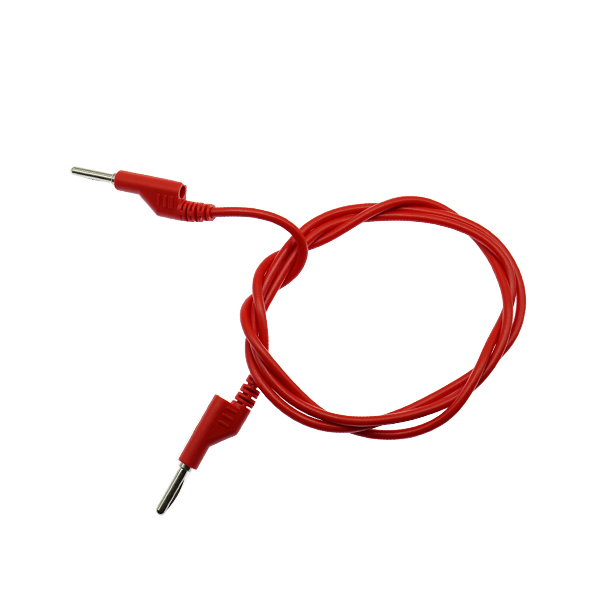 双头A-A夹线-硅胶线耐压1500电流10A长1米 红色 [BD001-010]
