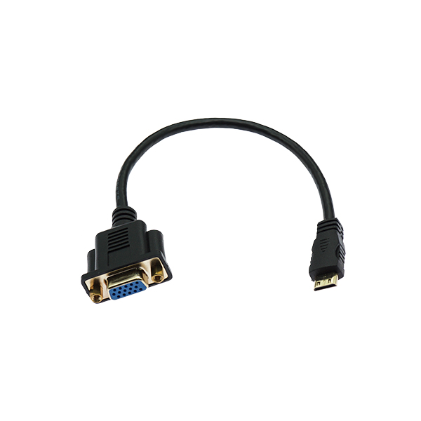 mini HDMI公-VGA母  0.3米 [BL002-058]