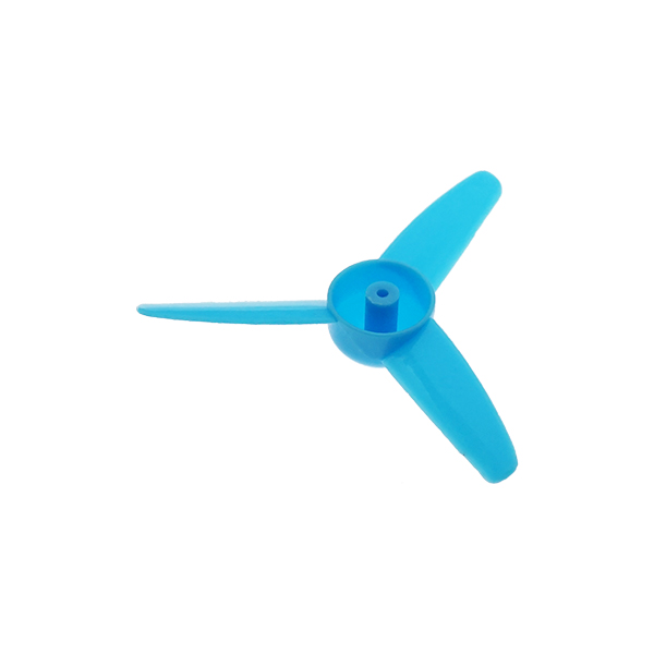 标准三叶螺旋桨 螺旋翼 空气桨 DIY模型风扇 手工制作材料 2mm孔 蓝色[MC001-004]