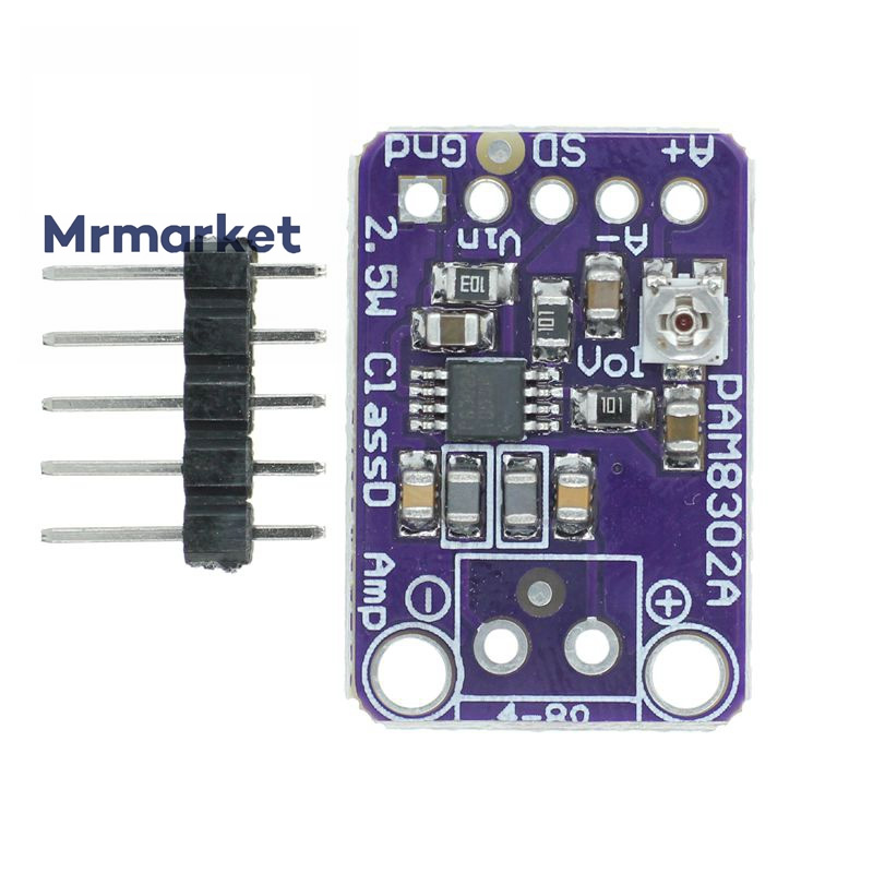 MCU-832 PAM8302 2.5W 单通道 D类 音频功率 放大器模块 开发板	{TX66-007}