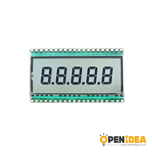 5位8字段码LCD 液晶显示屏反射模式 数字显示 工业用屏 EDS820	[TI22-004]