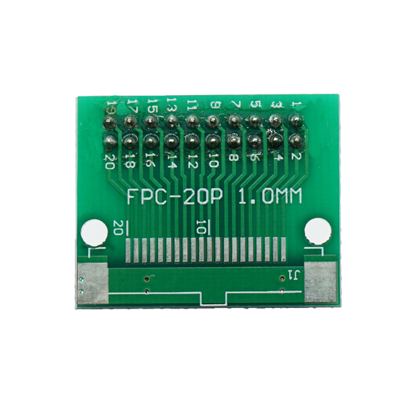 FPC 20PIN 컨버터블 FFC 회전 2.54 인서트 이미 용접된 0.5간격 시트(FPC 커넥터 + 이중 직렬 인서트 용접) [PA004-015]