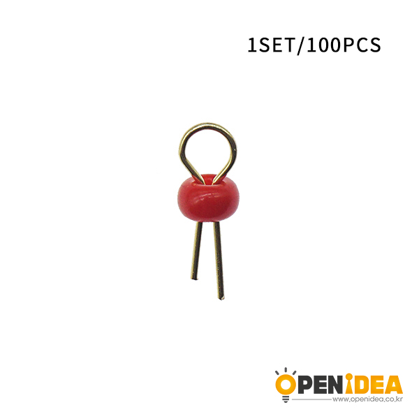 PCB测试点 PCB板测试针电路板测试针 圆柱形镀金陶瓷测试环测试珠  (深红色)   [BK001-004]