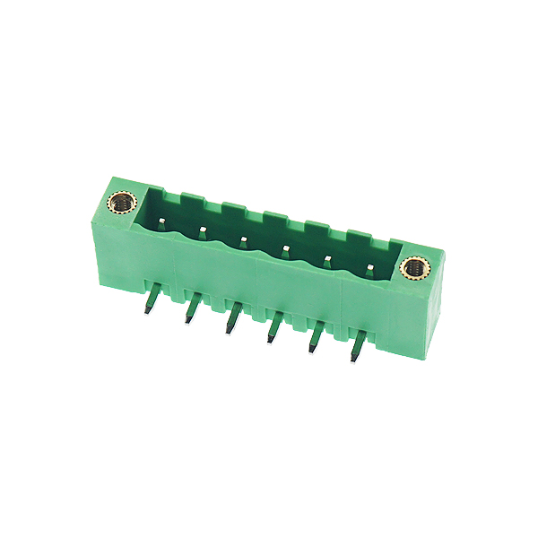 2EDGKM 5.08MM 带固定耳插拔式螺丝PCB接线端子 6P 插头+弯针 [CE039-010]
