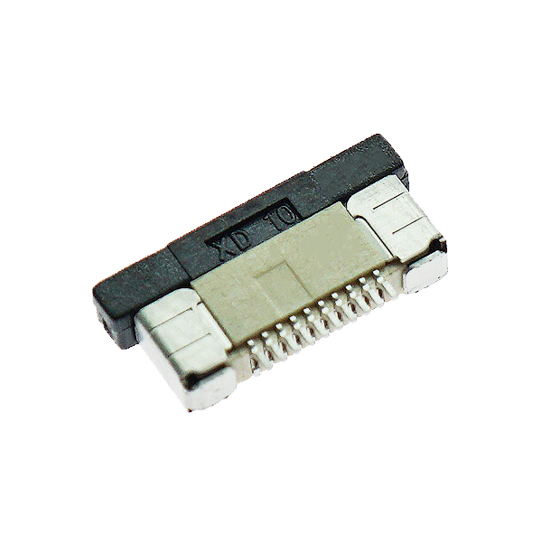 FFC扁平电缆线插座0.5MM连接器FPC 10P抽屉式上接 [CJ001-002]