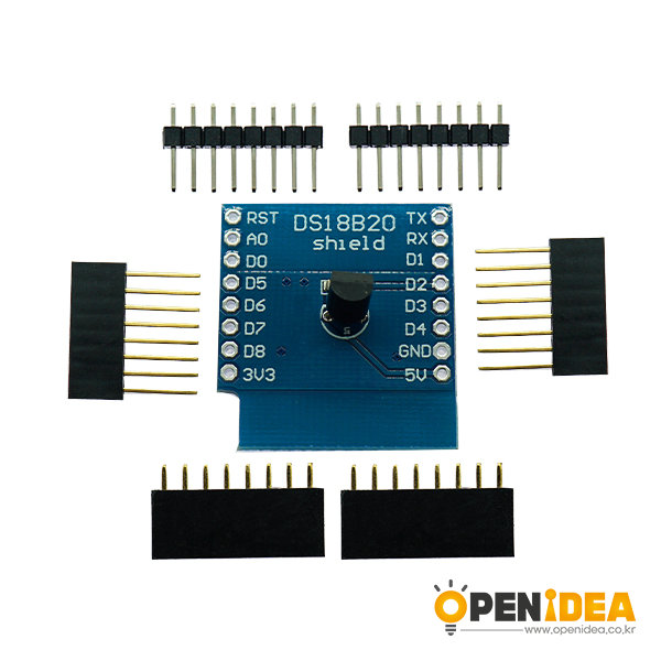 DS18B20测温传感器模块温度模块(配套D1 mini WIFI学习板扩展板) [TF70-001]