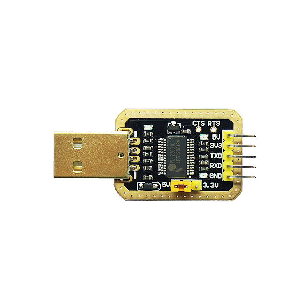USB转TTL USB转串口下载线CH340G模块 RS232升级板刷机板线PL2303 土豪金PL2303HXD模块[TB04-007]