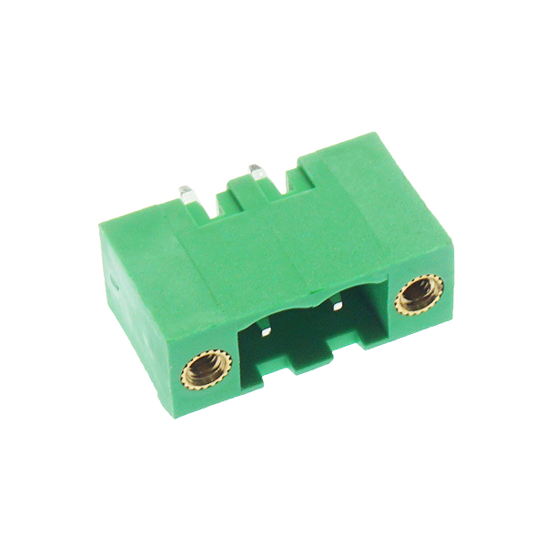 2EDGKM 5.08MM 带固定耳插拔式螺丝PCB接线端子 2P 插头+直针 [CE039-001]