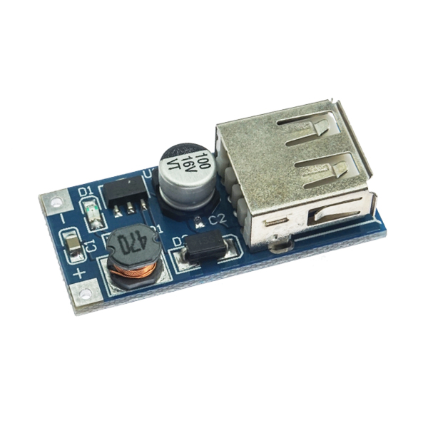 USB升压电源稳压模块0.9~5V600MA 蓝板   [TA07-001]