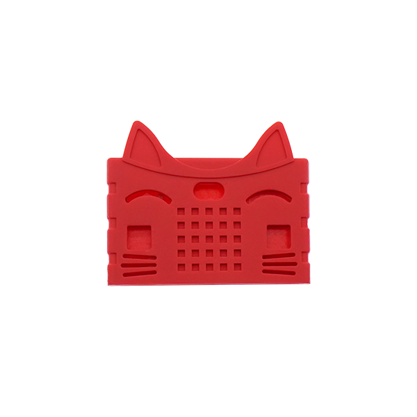 microbit硅胶套 microbit主板保护壳 microbit开发板外壳 红色 A款式[TX10-001]