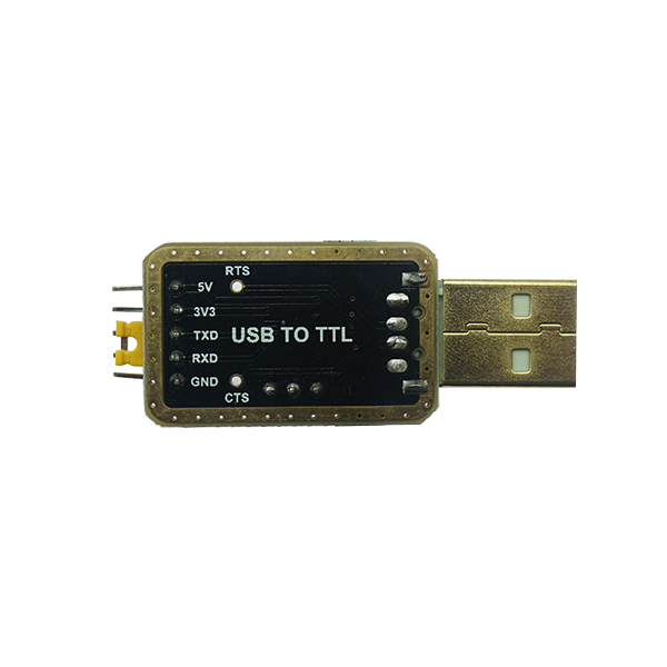 新款土豪金CH340  RS232升USB转TTL模块转串口中九升级小板刷机线 [TC38-001]