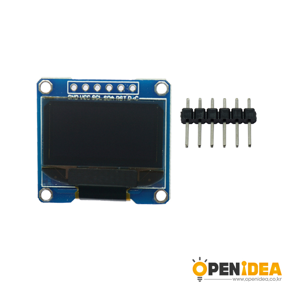 0.96寸 OLED 液晶屏显示模块 SPI 黄蓝双色 stm32/51/例程  [TI07-002]