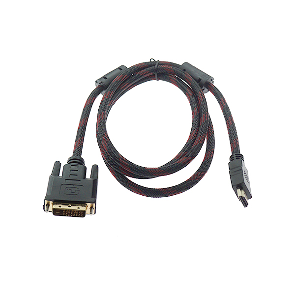 HDMI转DVI24+1线 高品质DVI转HDMI线高清转换线互转线镀金头1.5米 [BL007-001]