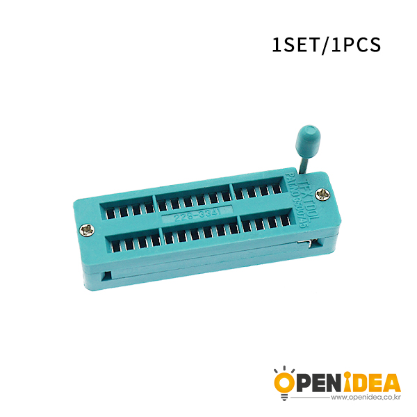 优质IC锁紧座活动插座单片机芯片测试底座28P窄体（1个） [CC002-007]