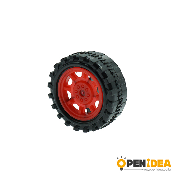 塑料车轮红色轮毂 38X2MM  1个装[AH003-001]