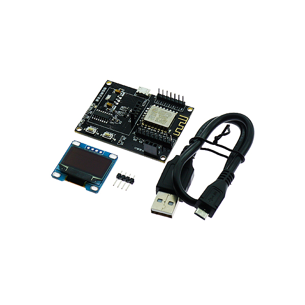 ESP8266物联网开发板 sdk编程视频全套教程 wifi模块小系统板（主板+OLED液晶屏） [TF25-003]