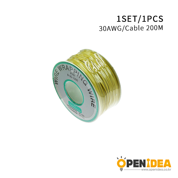 OK线 电路板飞线 PCB跳线 电子线 焊接连接线 30#号导线单芯铜线（黄色） [BE002-002]