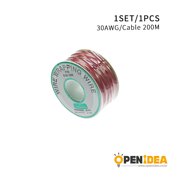 OK线 电路板飞线 PCB跳线 电子线 焊接连接线 30#号导线单芯铜线（红色） [BE002-001]