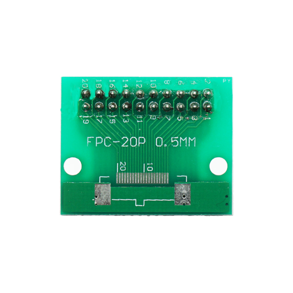 FPC 20PIN 컨버터블 FFC 회전 2.54 인서트 이미 용접된 1.0 간격띄우기 시트(FPC 커넥터 + 이중 직렬 인서트) [PA005-015]