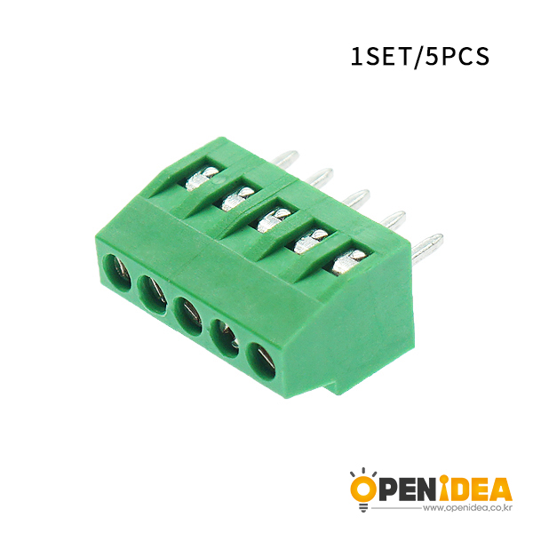 DG308接线端子 2.54mm间距 螺钉式PCB接线端子5P接插件 [CE023-004]