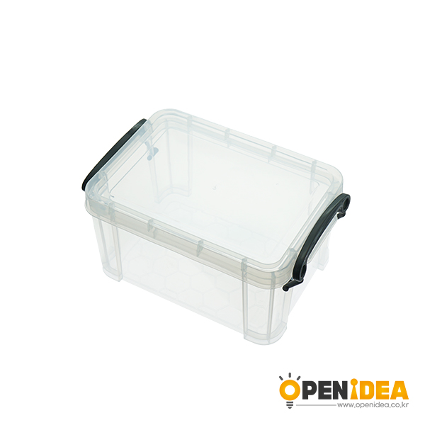 透明塑料PP收纳盒迷你小盒子桌面储物整理多用盒支持印字LOGO 迷你大号23*16*12.5cm[GA007-008]