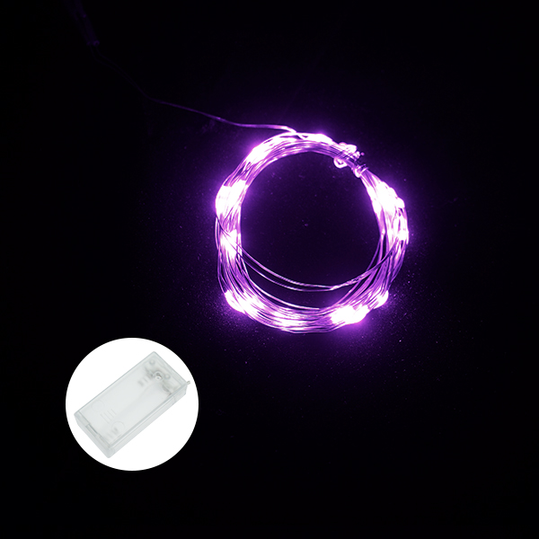 2米20灯-5号电池【2节】款[配电池]LED灯带规格：其它发光颜色：紫[FB001-002]