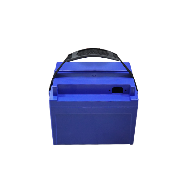 锂电池盒锂电池外壳电瓶盒子18650电芯通用锂电池盒 48V20A小蓝带插座孔款[AG005-001]