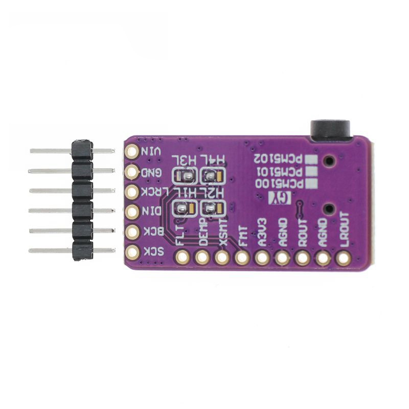 GY-PCM5102 I2S IIS 单片机 树莓派 优质无损数字音频DAC解码板	{TX66-008}