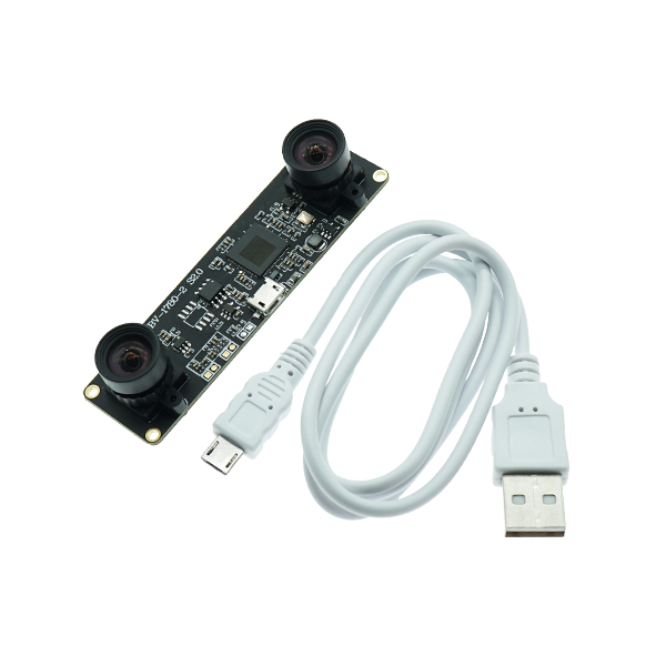 USB免驱摄像头模块双目测距同步100万像素模组OV9732高清深度检测  100度  [TS03-002]