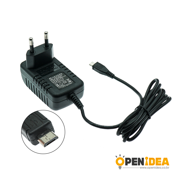 5V3A Micro-USB 5P 1.5M 22AWG 黑 [XA01-001]