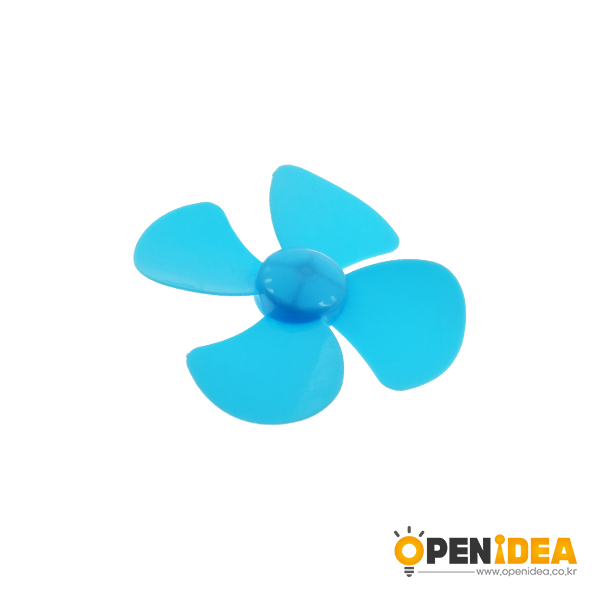四叶螺旋桨 风叶 塑料玩具配件 diy科技制作 风车模型手工 直径80mm(蓝色)[MC001-006]
