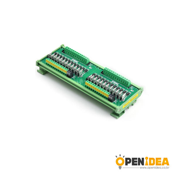 IO卡单片机PLC直流放大板PNP转NPN光耦隔离固态继电器晶体管输出-24V/24路/输出低电平NPN[CP011-053]