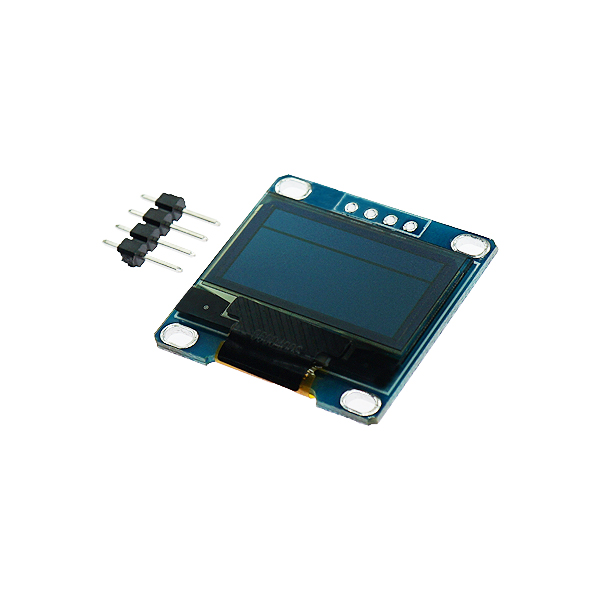 0.96寸 I2C IIC通信 显示器 OLED液晶屏模块 老版本蓝色 [TI08-001]