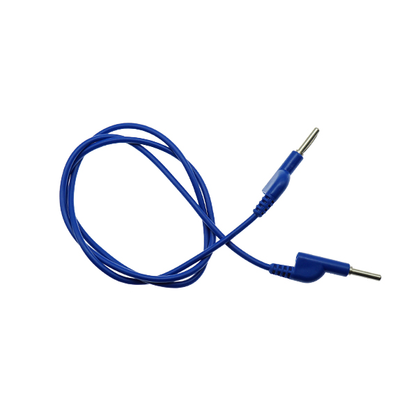 双头A-A夹线-硅胶线耐压1500电流10A长1米 蓝色 [BD001-011]