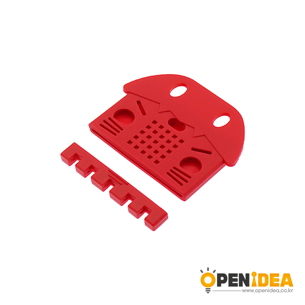 microbit硅胶套 microbit主板保护壳 microbit开发板外壳 红色 C款式 [TX10-003]