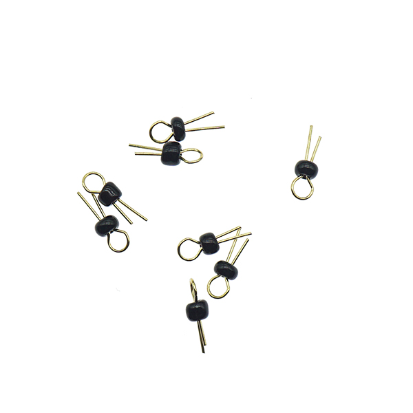 PCB测试点 PCB板测试针电路板测试针 圆柱形镀金陶瓷测试环测试珠  (黑色) [BK001-003]