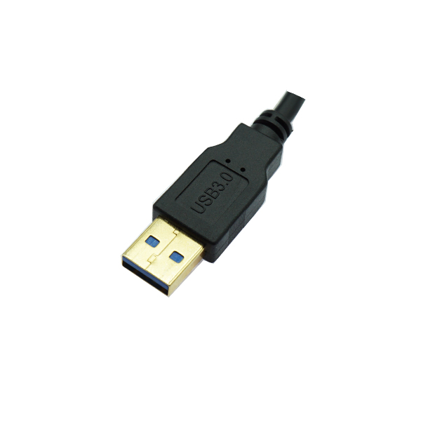 USB3.0 AM直头/type-c 侧弯头 镀金头 0.25M [BL002-004]
