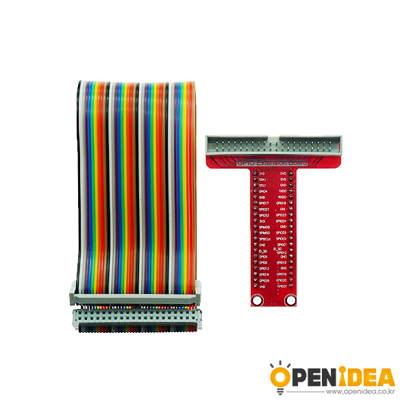 兼容 Raspberry Pi B+ 专用配件 T型GPIO扩展板 40P排线 开发板  [TX11-001]