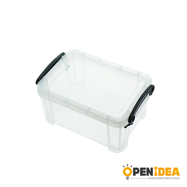 透明塑料PP收纳盒迷你小盒子桌面储物整理多用盒支持印字LOGO 迷你中号19*13*10cm [GA007-007]