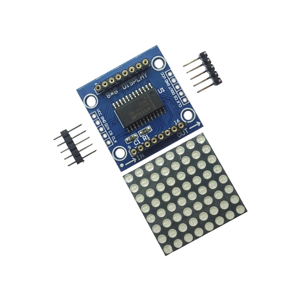 MAX7219点阵模块 控制模块 单片机控制驱动LED模块 显示模块 蓝色 [TI01-003]